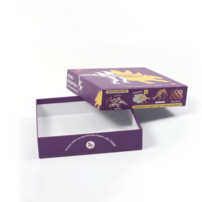 Bom preço. Logotipo em relevo Papel preto leve Caixa de presente para jogos de cartas Forma irregular on-line