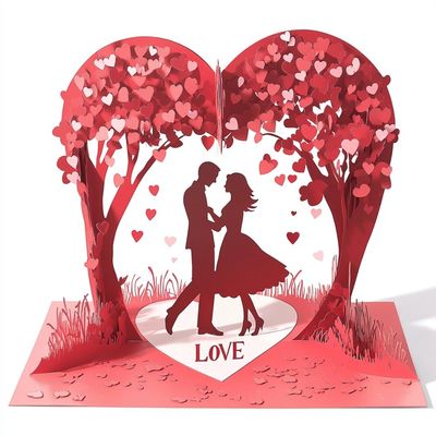 Bom preço. Vários Temas Papel Artístico Dia dos Namorados Casais Cartões Feitos de Papel on-line