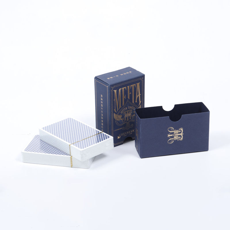 Cartões de jogo de acabamento maçônico quadrado personalizado com bordas coloridas