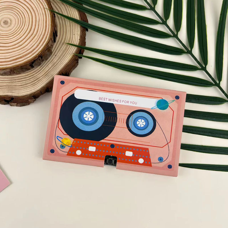 Impressão digital Música criativa automática Gravação de cartões de felicitação Impressão de papel temático assortado
