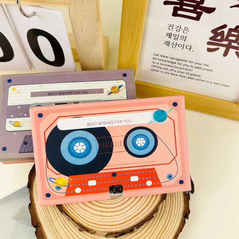 Impressão digital Música criativa automática Gravação de cartões de felicitação Impressão de papel temático assortado
