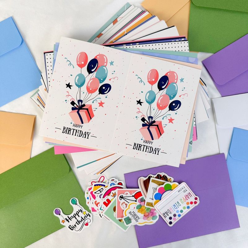 Cartão de Saudação 5x7 de cores com envelope 15