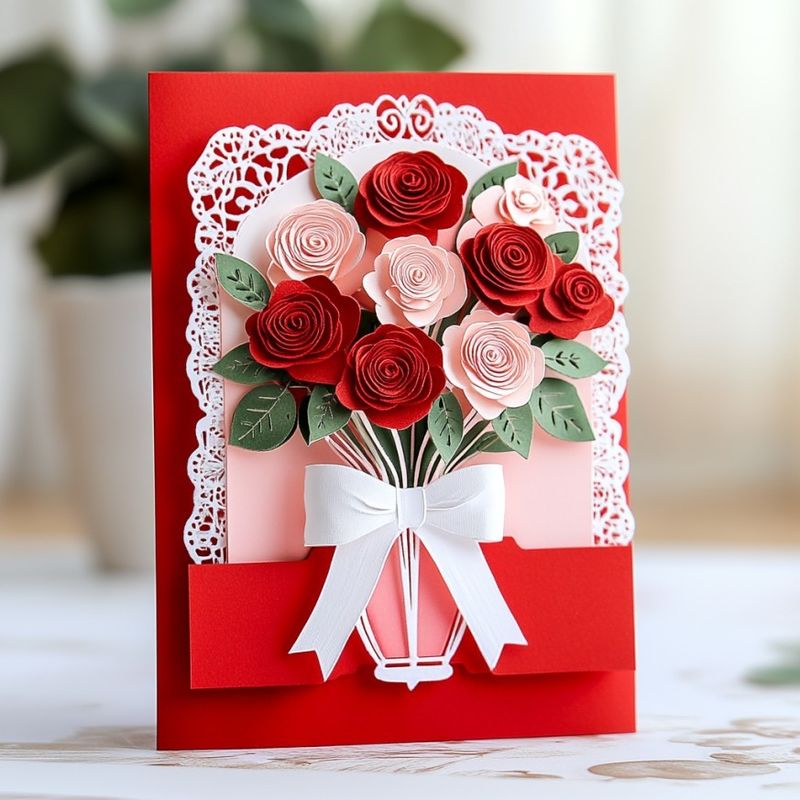 Cartões de felicitação de flores rectangulares únicos por atacado Excelente papel kraft seco Envelope incluído para requisitos B2B