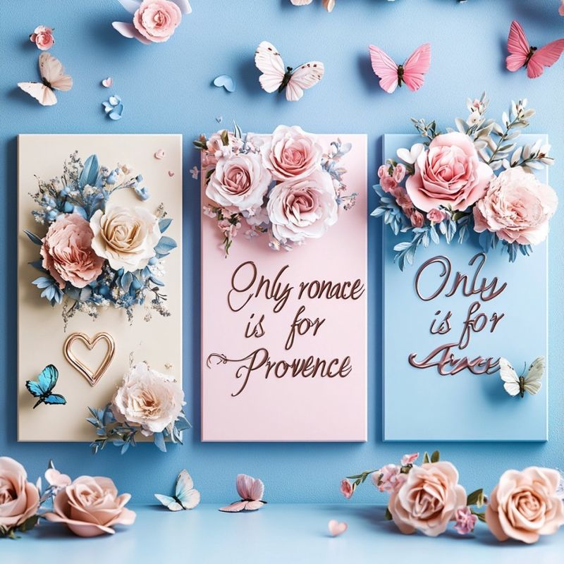 Belas flores 3D para mãe ou família Notas de agradecimento Avançadas Cartões de novo design com interior em branco para mensagens personalizadas