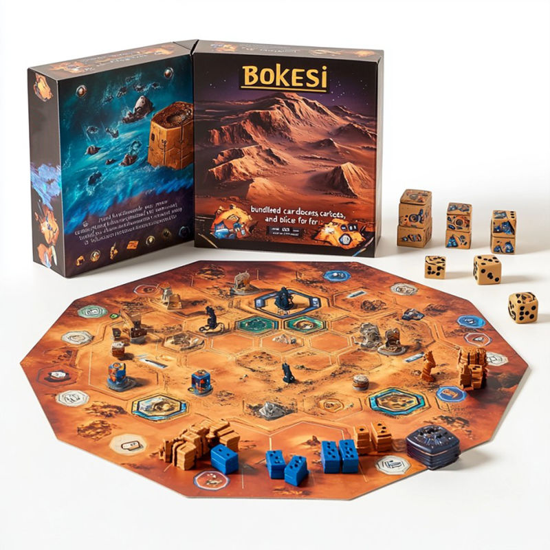 Popular fabricante de jogos de tabuleiro por atacado Fábrica de entretenimento Jogos de tabuleiro impressíveis com tema personalizado e acabamento de superfície de estampação a quente