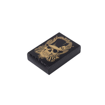 Bom preço. Cartões de póquer de plástico preto de PVC com estamparia de ouro e prata on-line