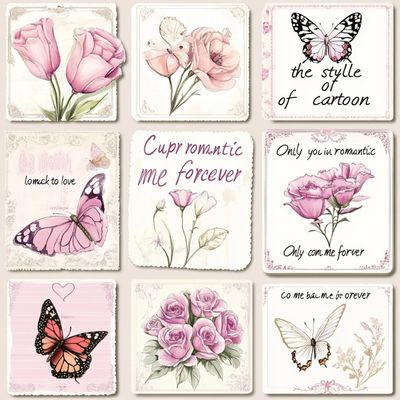 Bom preço. Belas flores 3D para mãe ou família Notas de agradecimento Avançadas Cartões de novo design com interior em branco para mensagens personalizadas on-line
